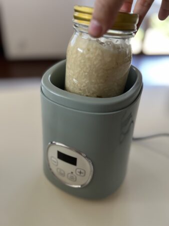 ヨーグルトメーカーで発酵