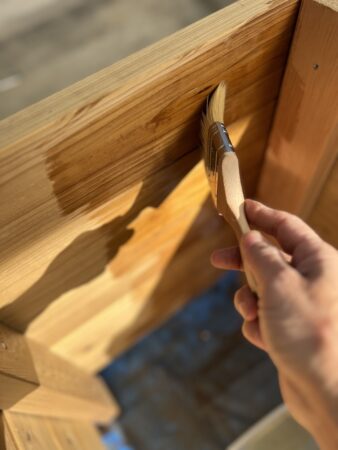 ウッドロングエコを塗る